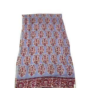 Vintage Echo Women's Purple Red Paisley Print Scarf